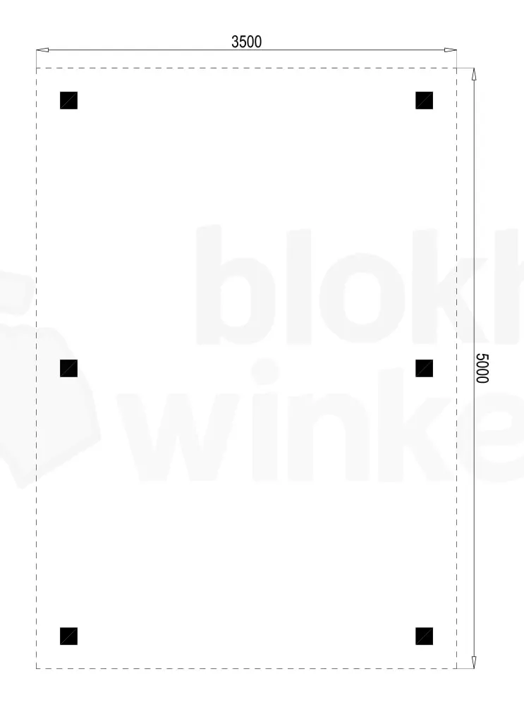 Plattegrond Outback Douglas Vrijstaande Carport 350x500