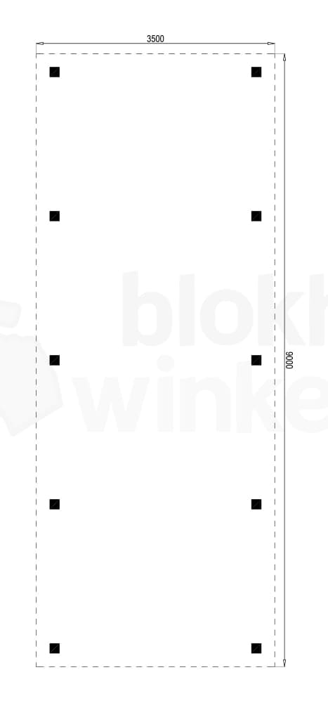 Plattegrond Houten Outback Douglas Vrijstaande Carport 350x900 Plattegrond Houten Outback Douglas Vrijstaande Carport 350x900