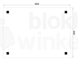 Plattegrond Houten Outback Douglas Vrijstaande Carport 400x300