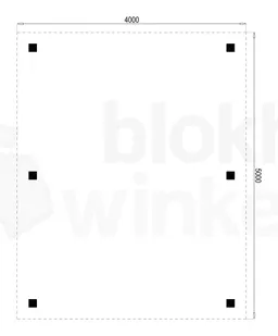 Plattegrond Houten Outback Douglas Vrijstaande Carport 400x500