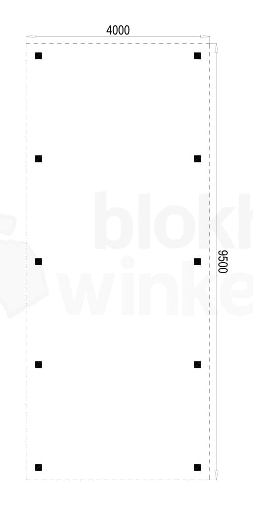 Plattegrond Houten Outback Douglas Vrijstaande Carport 400x950 Plattegrond Houten Outback Douglas Vrijstaande Carport 400x950