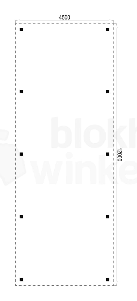 Plattegrond Houten Outback Douglas Vrijstaande Carport 450x1200 Plattegrond Houten Outback Douglas Vrijstaande Carport 450x1200