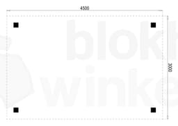 Plattegrond Houten Outback Douglas Vrijstaande Carport 450x300