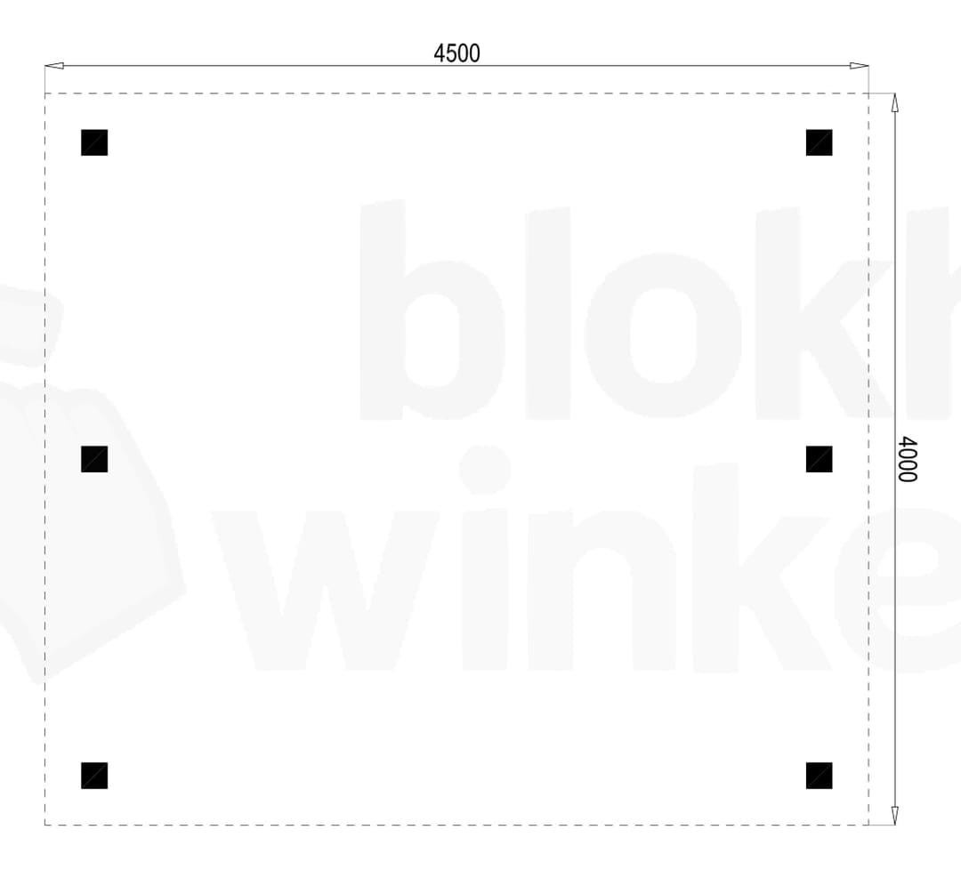 Plattegrond Houten Outback Douglas Vrijstaande Carport 450x400 Plattegrond Houten Outback Douglas Vrijstaande Carport 450x400