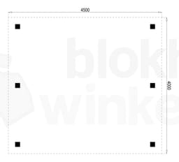 Plattegrond Houten Outback Douglas Vrijstaande Carport 450x400
