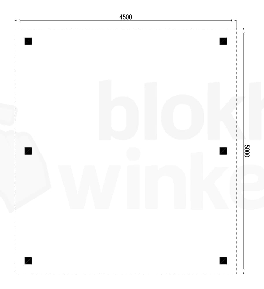 Plattegrond Houten Outback Douglas Vrijstaande Carport 450x500 Plattegrond Houten Outback Douglas Vrijstaande Carport 450x500