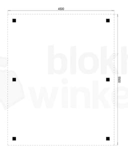 Plattegrond Houten Outback Douglas Vrijstaande Carport 450x550