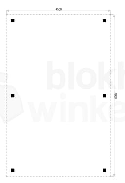 vrijstaande zelfbouw douglas carport Outback Douglas Vrijstaande Carport 450x700 - Outback - ODVC450x700 - 450x700