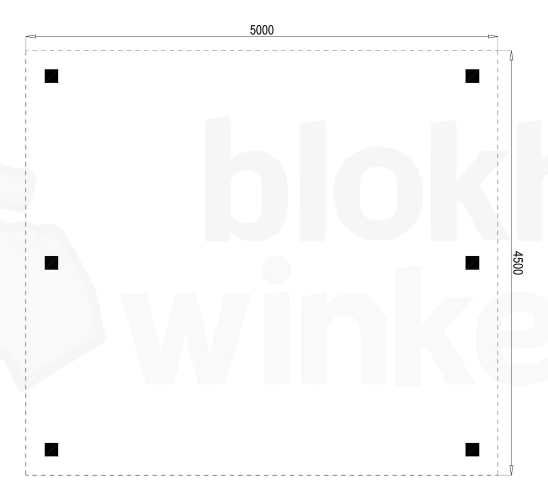 Plattegrond Houten Outback Douglas Vrijstaande Carport 500x450 Plattegrond Houten Outback Douglas Vrijstaande Carport 500x450