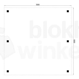 Plattegrond Houten Outback Douglas Vrijstaande Carport 500x500