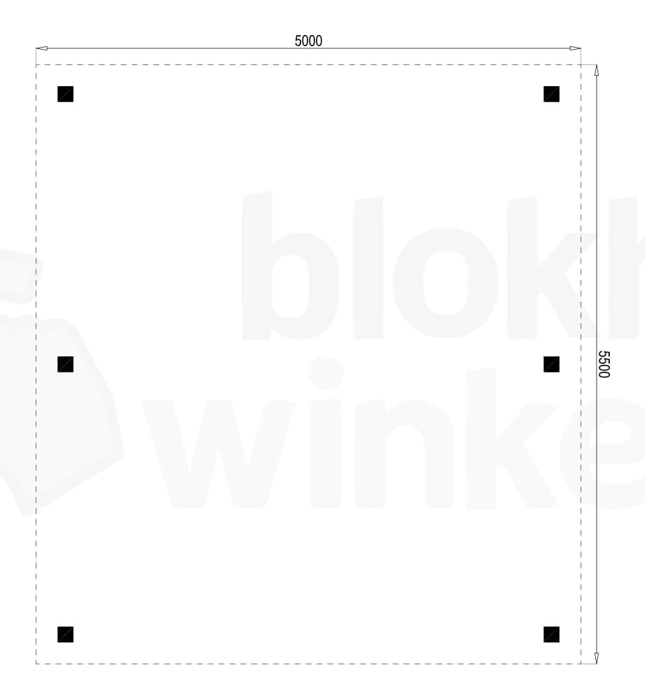 Plattegrond Houten Outback Douglas Vrijstaande Carport 500x550 Plattegrond Houten Outback Douglas Vrijstaande Carport 500x550