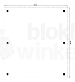 Plattegrond Houten Outback Douglas Vrijstaande Carport 500x550