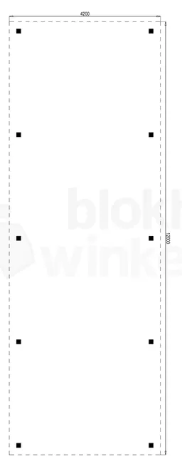 vrijstaande zelfbouw carport Outback Geïmpregneerde Vrijstaande Carport 420x1200 - Outback - OVC420x1200 - 420x1200