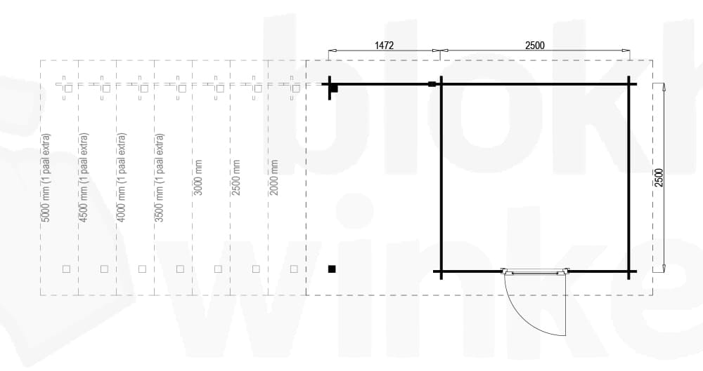 Plattegrond Hampshire Lounge 250x250 geïmpregneerd