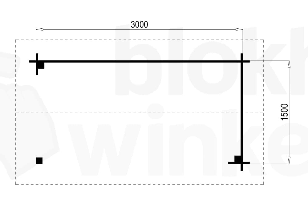 Plattegrond Prowood Veranda Amersfoort 300x150 geïmpregneerd