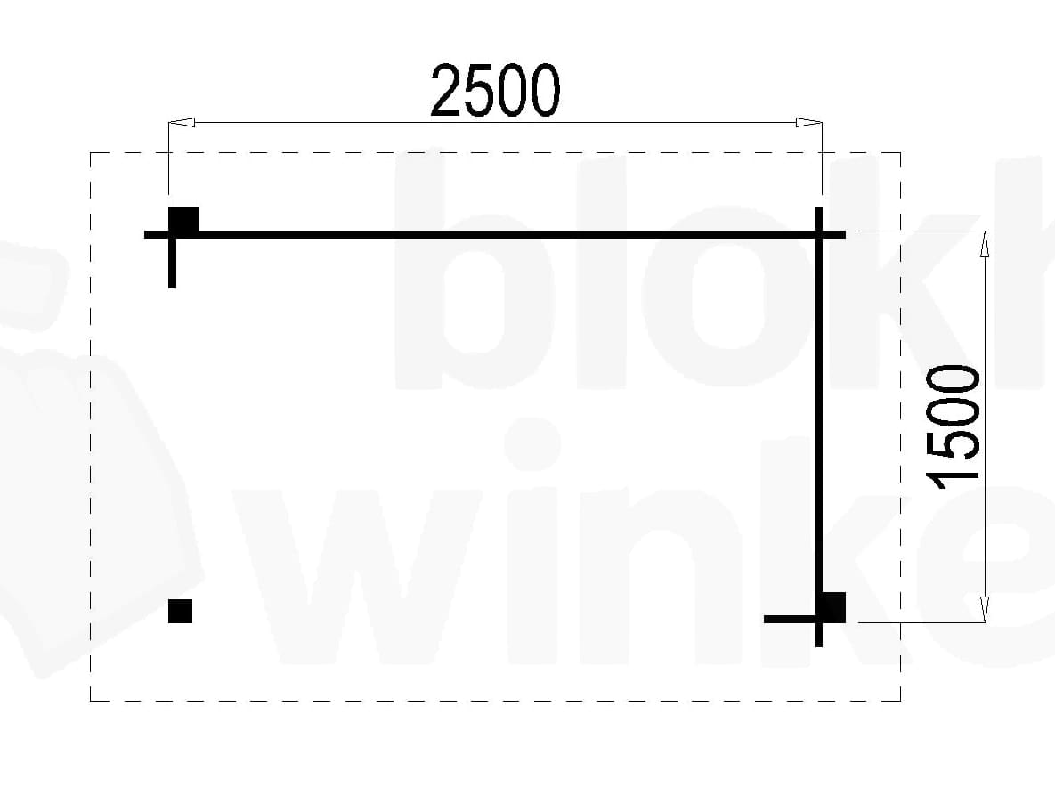 Plattegrond Prowood veranda zwolle 250x150 geïmpregneerd