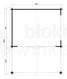 blokhut Bolton geïmpregneerd - Tuindeco - 40.7002-DI - 440x340