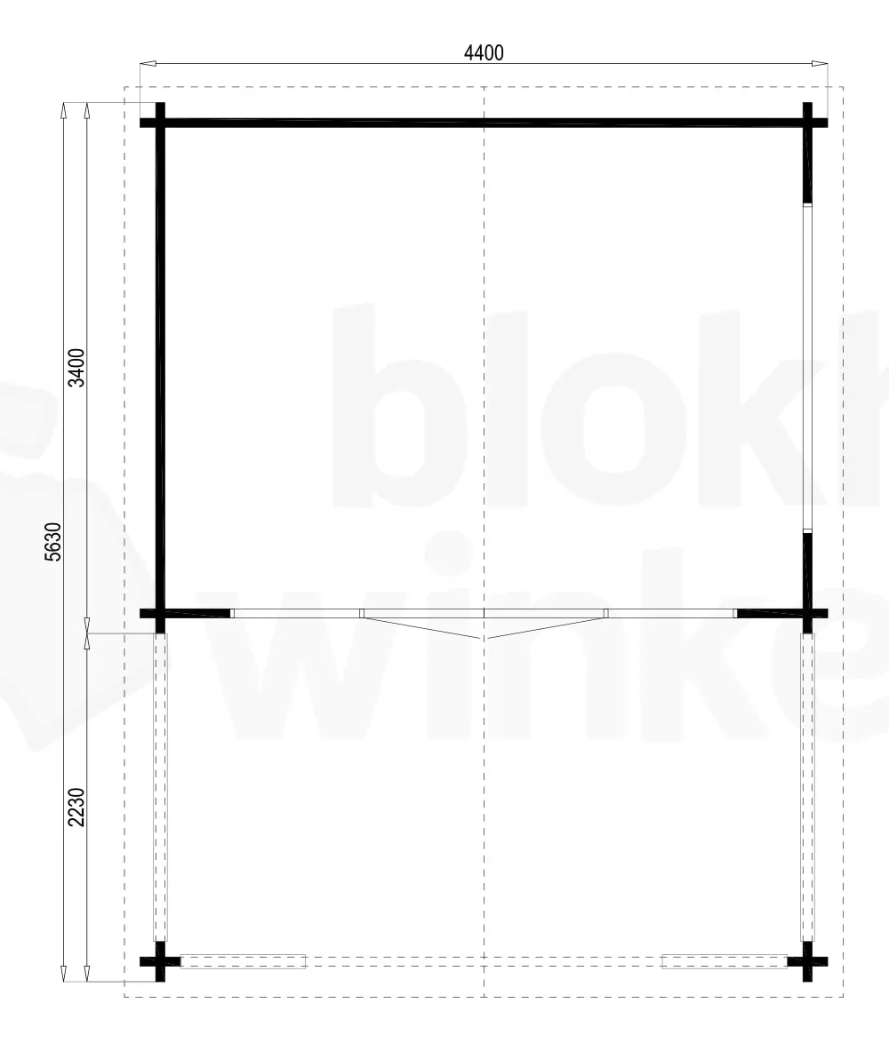 blokhut Bolton - Tuindeco - 40.7002 - 440x340 blokhut Bolton - Tuindeco - 40.7002 - 440x340