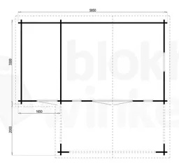 garage Erke geïmpregneerd - Tuindeco - 40.0782-DI - 585x330