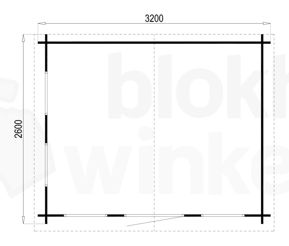 blokhut Idonea geïmpregneerd - Tuindeco - 40.0192-DI - 320x260 blokhut Idonea geïmpregneerd - Tuindeco - 40.0192-DI - 320x260