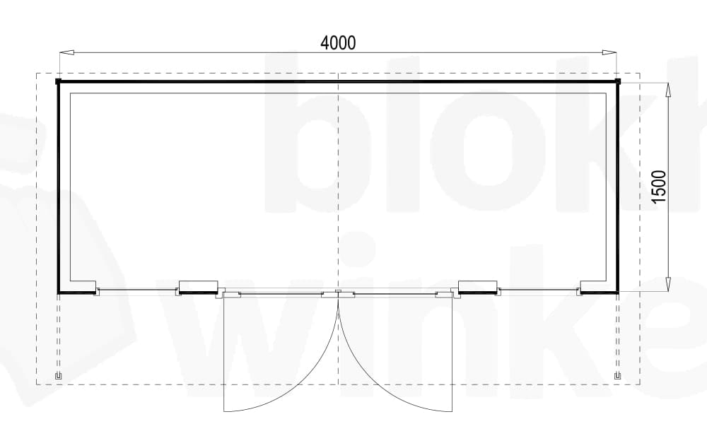 Plattegrond Woodford houtskeletbouw tuinhuis Atlanta 400x150 Plattegrond Woodford houtskeletbouw tuinhuis Atlanta 400x150