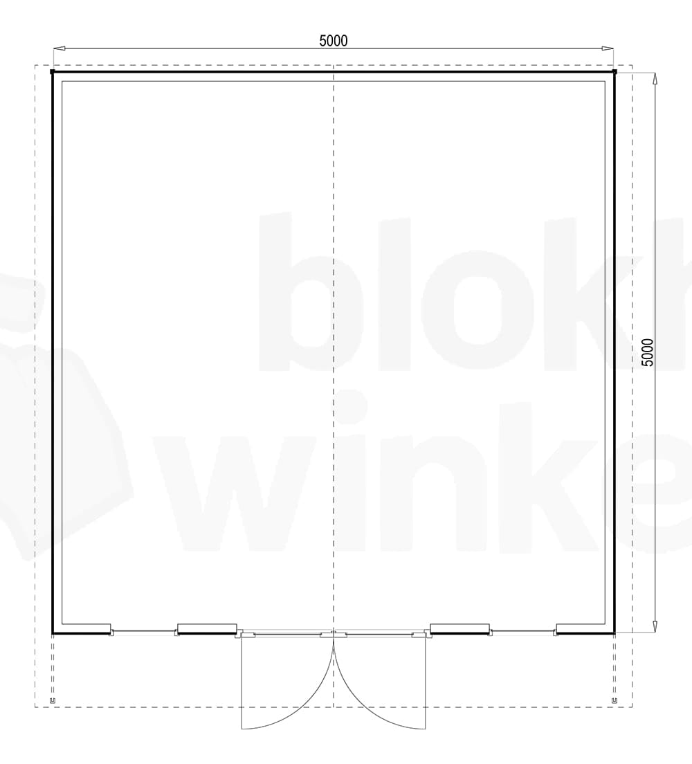 Plattegrond Woodford houtskeletbouw tuinhuis Atlanta 500x500 Plattegrond Woodford houtskeletbouw tuinhuis Atlanta 500x500