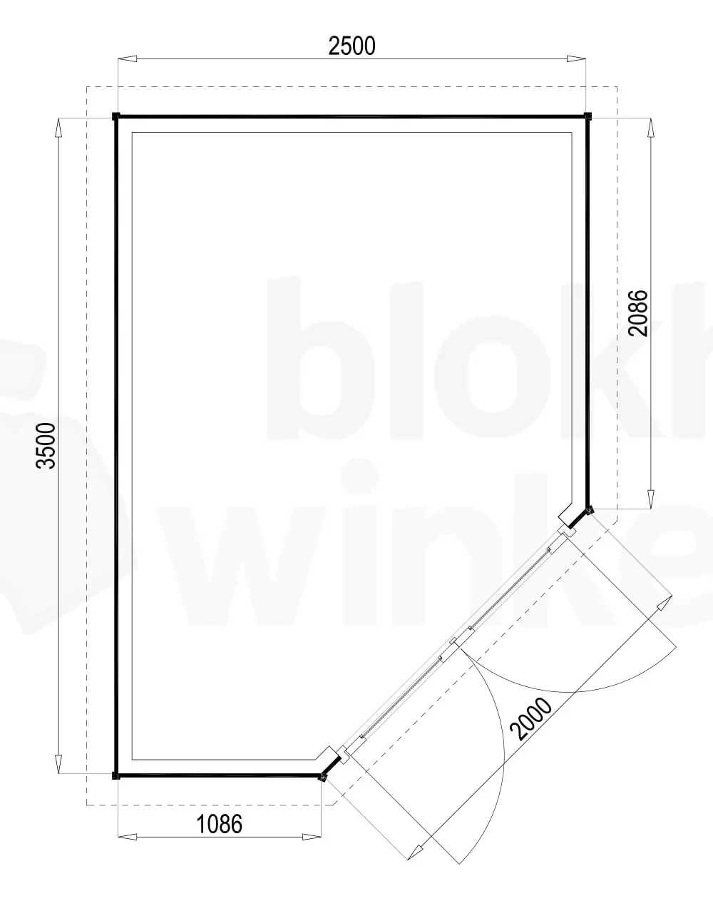Plattegrond Woodford houtskeletbouw tuinhuis Bennington Comfort Corner 250x350 Plattegrond Woodford houtskeletbouw tuinhuis Bennington Comfort Corner 250x350