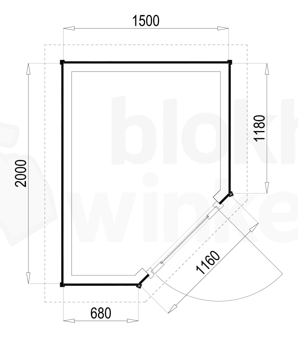 Plattegrond Woodford houtskeletbouw tuinhuis Bennington Economy Corner 150x200 Plattegrond Woodford houtskeletbouw tuinhuis Bennington Economy Corner 150x200