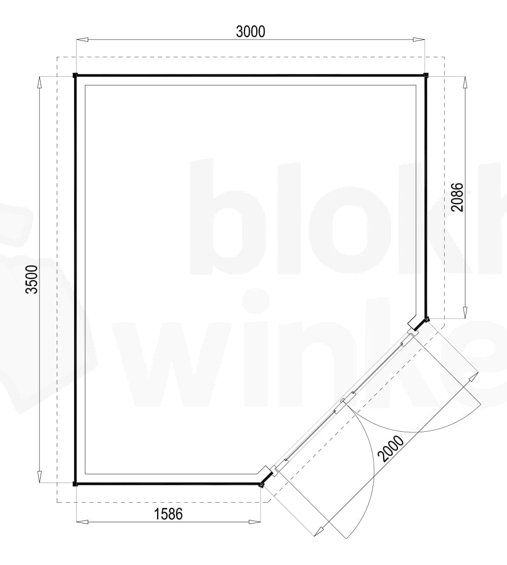 Plattegrond Woodford houtskeletbouw tuinhuis Bennington Economy Corner 300x350 Plattegrond Woodford houtskeletbouw tuinhuis Bennington Economy Corner 300x350