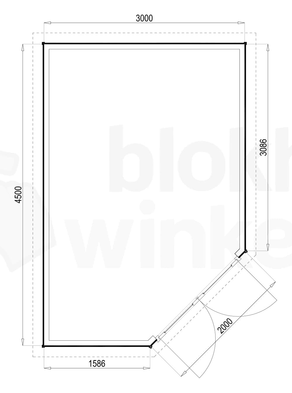 Plattegrond Woodford houtskeletbouw tuinhuis Bennington Economy Corner 300x450 Plattegrond Woodford houtskeletbouw tuinhuis Bennington Economy Corner 300x450