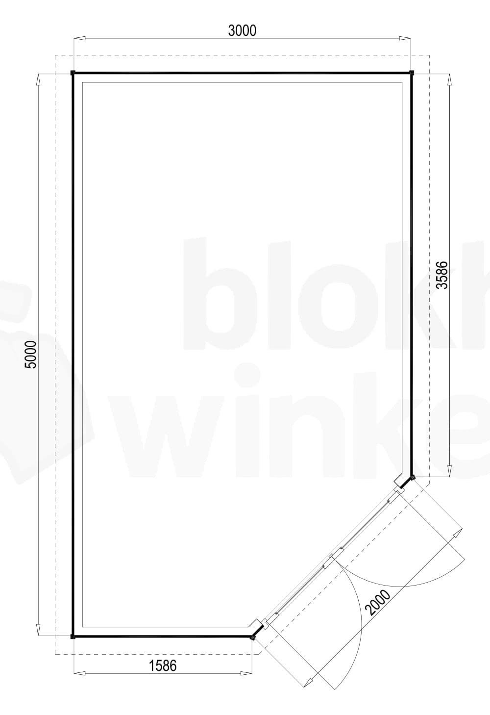 Plattegrond Woodford houtskeletbouw tuinhuis Bennington Economy Corner 300x500 Plattegrond Woodford houtskeletbouw tuinhuis Bennington Economy Corner 300x500