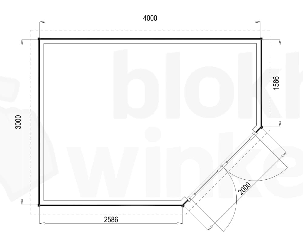 Plattegrond Woodford houtskeletbouw tuinhuis Bennington Economy Corner 400x300 Plattegrond Woodford houtskeletbouw tuinhuis Bennington Economy Corner 400x300