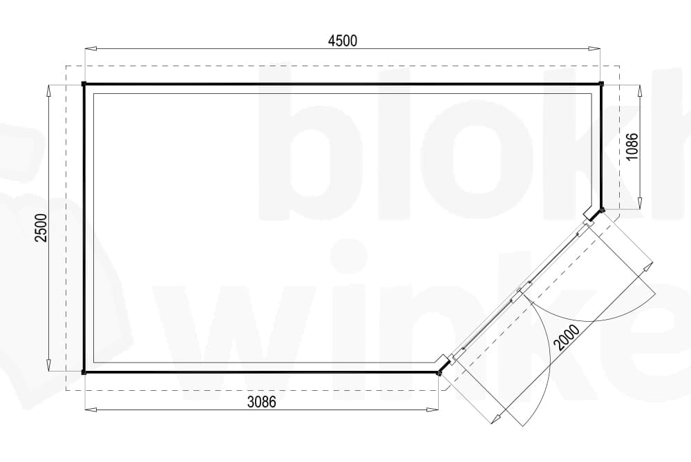 Plattegrond Woodford houtskeletbouw tuinhuis Bennington Economy Corner 450x250 Plattegrond Woodford houtskeletbouw tuinhuis Bennington Economy Corner 450x250