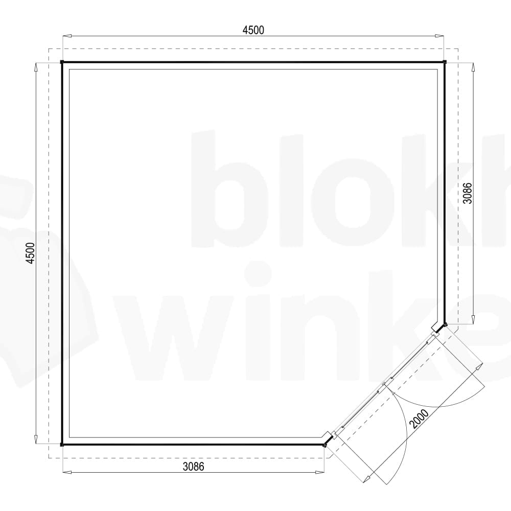 Plattegrond Woodford houtskeletbouw tuinhuis Bennington Economy Corner 450x450 Plattegrond Woodford houtskeletbouw tuinhuis Bennington Economy Corner 450x450