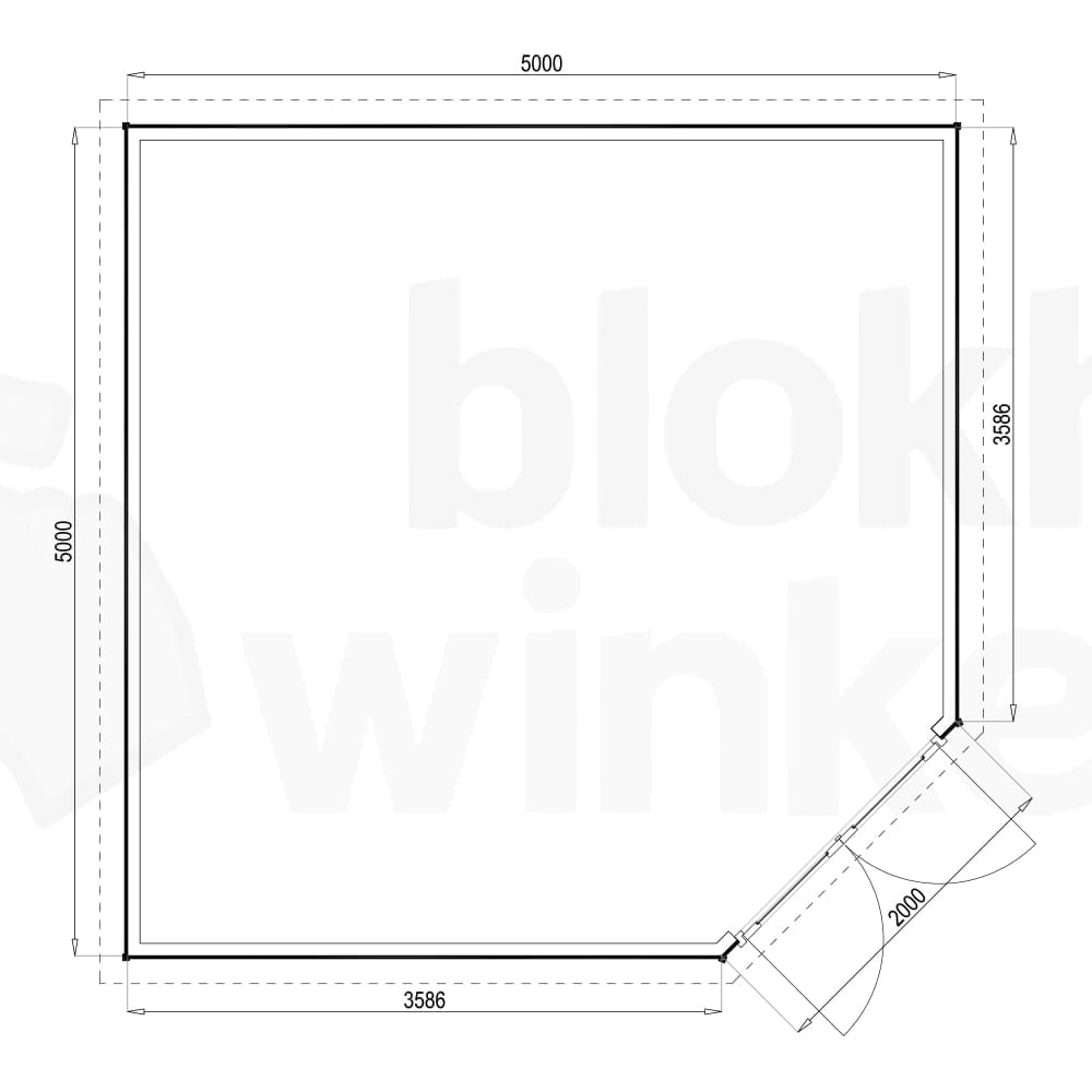 Plattegrond Woodford houtskeletbouw tuinhuis Bennington Economy Corner 500x500 Plattegrond Woodford houtskeletbouw tuinhuis Bennington Economy Corner 500x500
