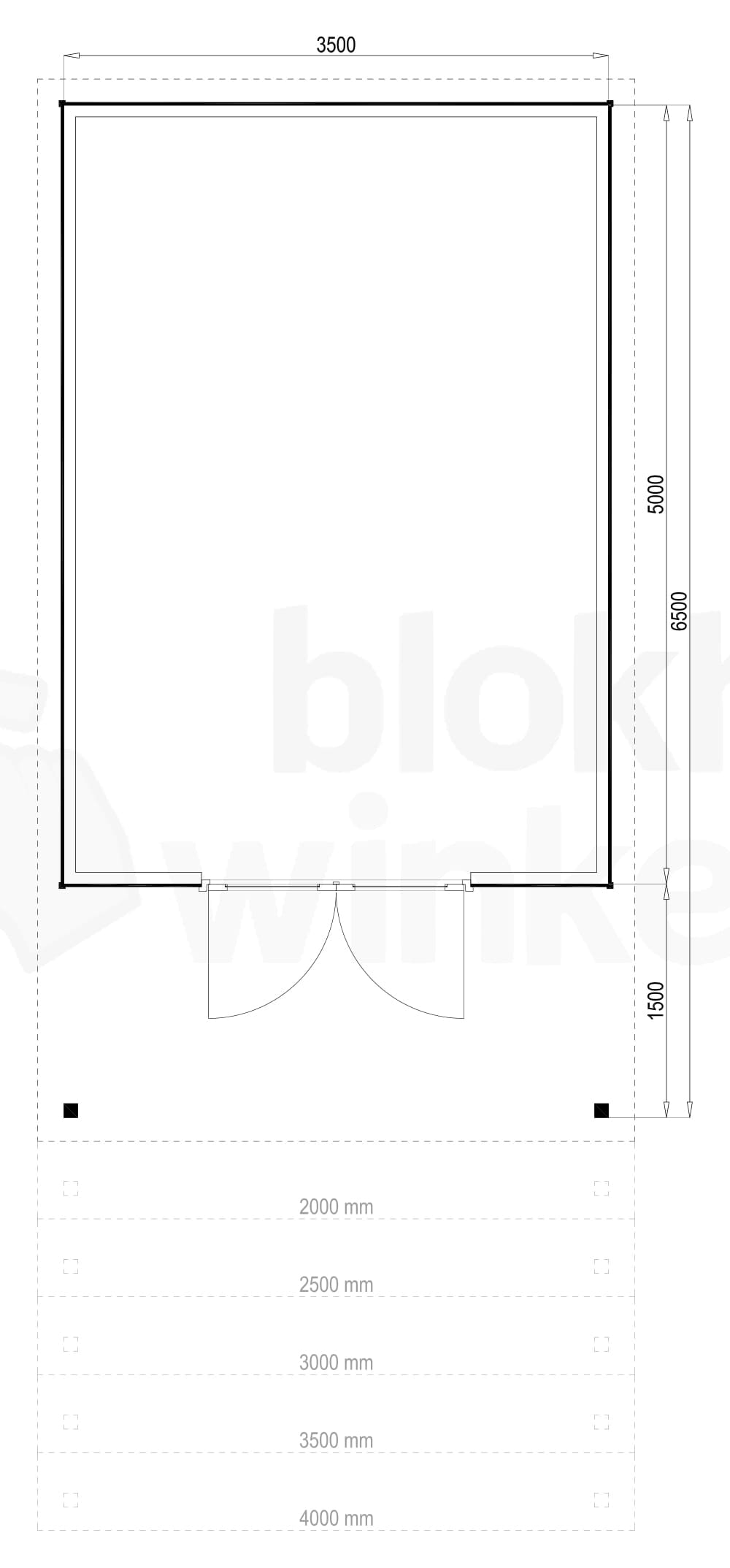 Plattegrond Richmond Pro Patio 350x500