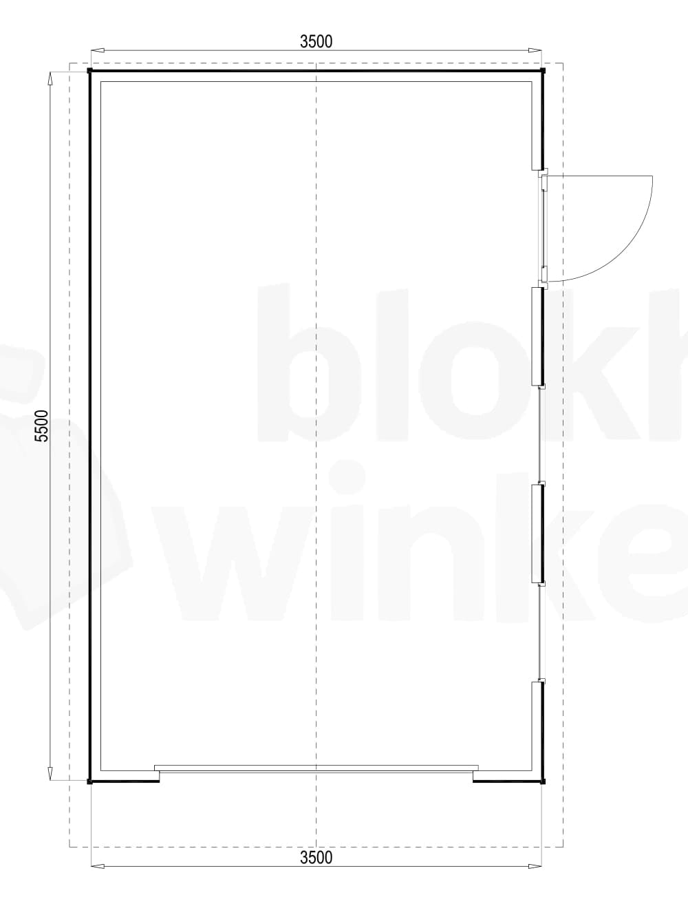 Plattegrond Woodford houtskeletbouw garage Birmingham 350x550 Plattegrond Woodford houtskeletbouw garage Birmingham 350x550