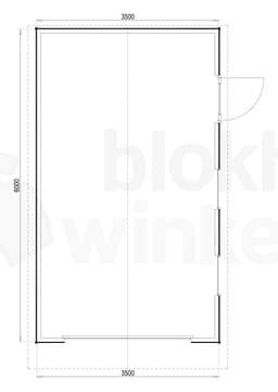 Plattegrond Woodford houtskeletbouw garage Birmingham 350x600