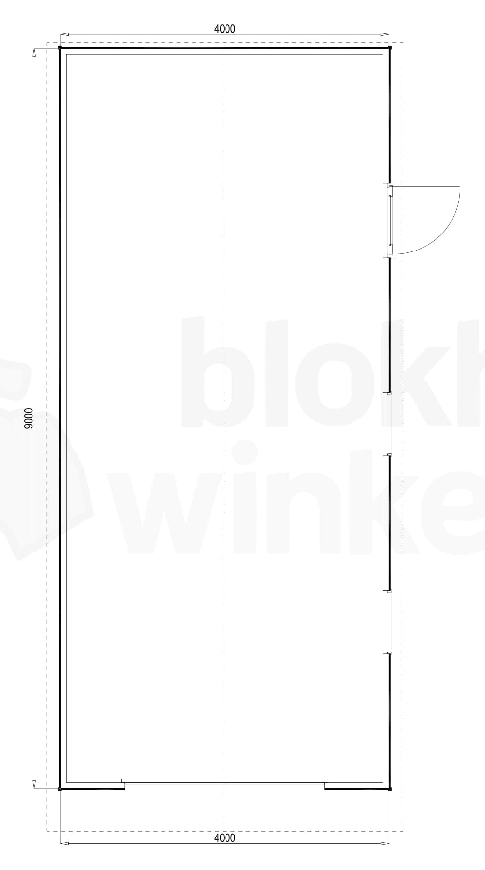 Plattegrond Woodford houtskeletbouw garage Birmingham 400x900 Plattegrond Woodford houtskeletbouw garage Birmingham 400x900
