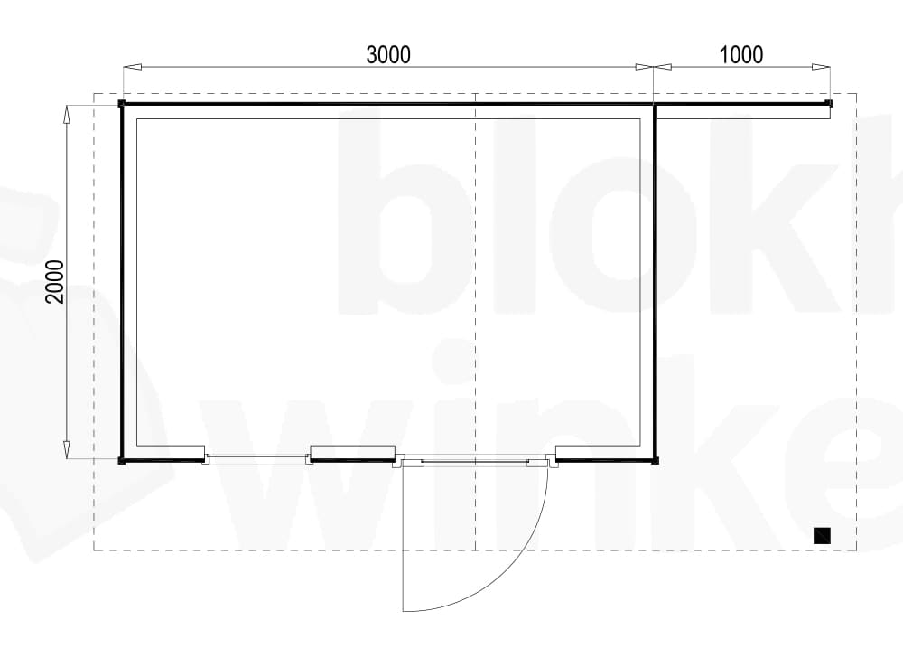 Plattegrond Woodford houtskeletbouw tuinhuis Bridgeport 300x200 Plattegrond Woodford houtskeletbouw tuinhuis Bridgeport 300x200