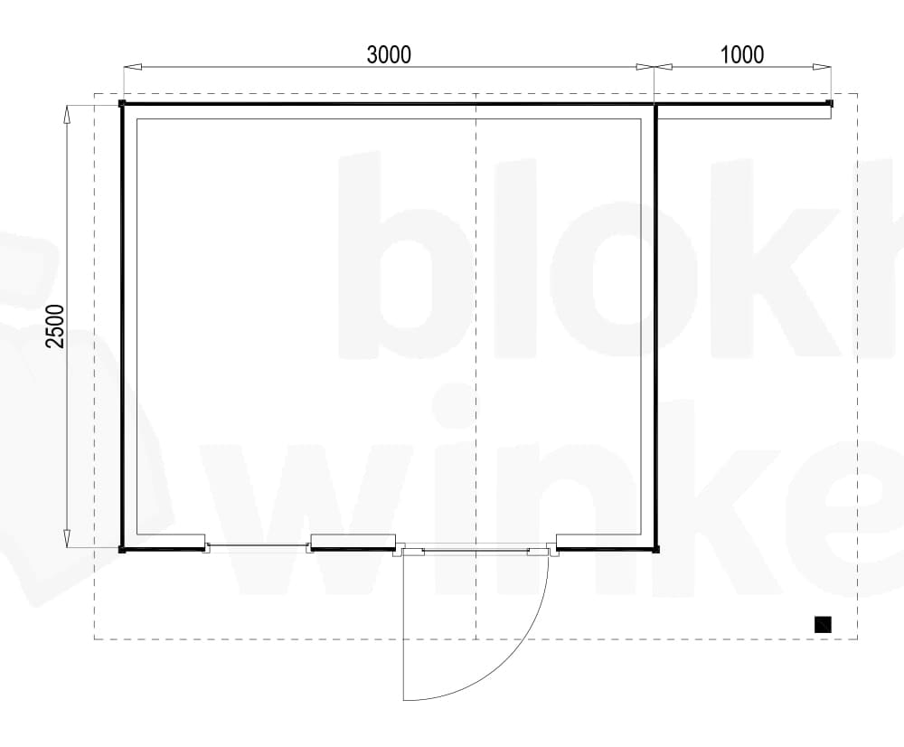 Plattegrond Woodford houtskeletbouw tuinhuis Bridgeport 300x250 Plattegrond Woodford houtskeletbouw tuinhuis Bridgeport 300x250