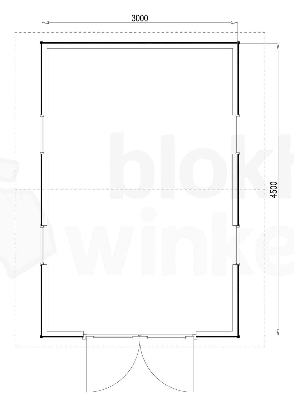 Plattegrond Woodford houtskeletbouw tuinhuis Burlington 300x450 Plattegrond Woodford houtskeletbouw tuinhuis Burlington 300x450