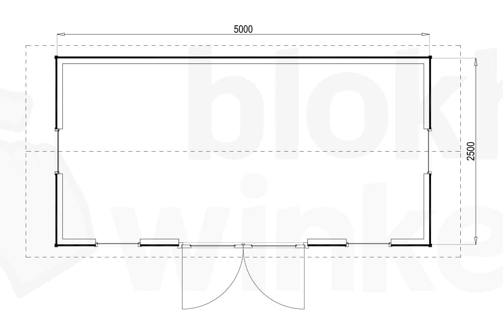 Plattegrond Woodford houtskeletbouw tuinhuis Burlington 500x250 Plattegrond Woodford houtskeletbouw tuinhuis Burlington 500x250
