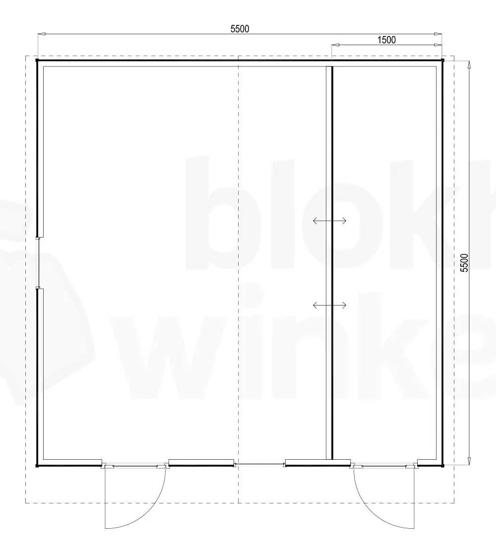 Plattegrond Woodford houtskeletbouw tuinhuis Cardiff 550x550 Plattegrond Woodford houtskeletbouw tuinhuis Cardiff 550x550