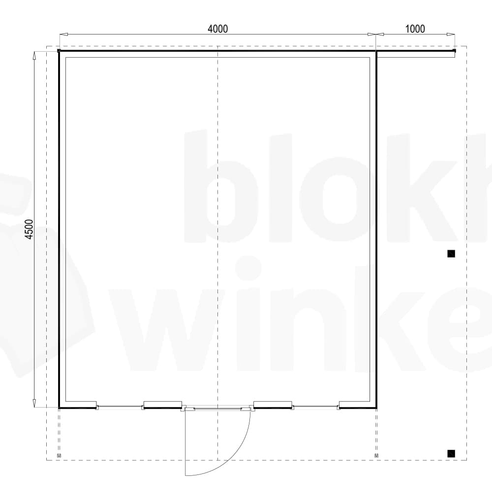 Plattegrond Woodford houtskeletbouw tuinhuis Chicago 400x450 Plattegrond Woodford houtskeletbouw tuinhuis Chicago 400x450