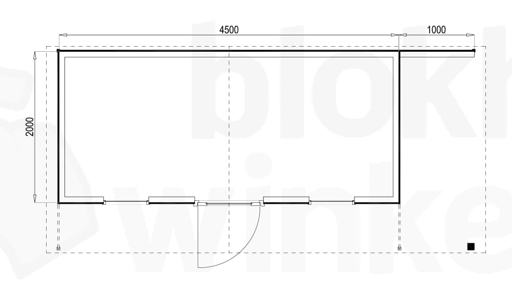 Plattegrond Woodford houtskeletbouw tuinhuis Chicago 450x200 Plattegrond Woodford houtskeletbouw tuinhuis Chicago 450x200
