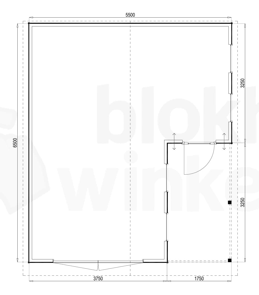 Plattegrond Woodford houtskeletbouw garage Huntsville 550x650 Plattegrond Woodford houtskeletbouw garage Huntsville 550x650