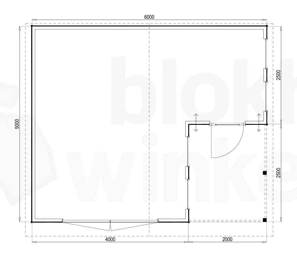 Plattegrond Woodford houtskeletbouw garage Huntsville 600x500 Plattegrond Woodford houtskeletbouw garage Huntsville 600x500