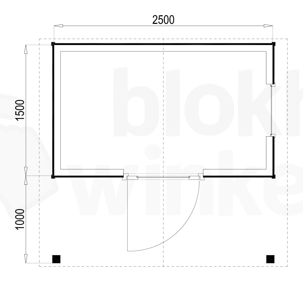 Plattegrond Lexington 250x150