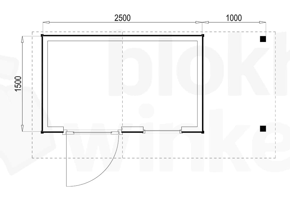Plattegrond Rockford 250x150